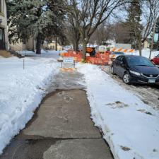 Water Main line replacement in Feb. 2020 Minneapolis, MN 2