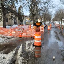 Water Main line replacement in Feb. 2020 Minneapolis, MN 5