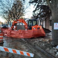 Water Main line replacement in Feb. 2020 Minneapolis, MN 20