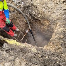 Water Main line replacement in Feb. 2020 Minneapolis, MN 45