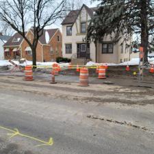 Water Main line replacement in Feb. 2020 Minneapolis, MN 57